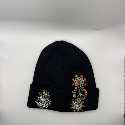 Embellished Beanie Hat